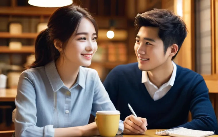 일본어 존댓말 사용법 - **Prompt:** A professional Japanese business setting. Two impeccably dressed adult business people, ...