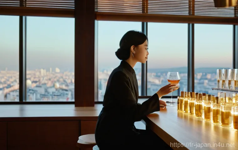 일본 전통 주류 사케 - **Prompt:** A sophisticated adult individual, dressed in chic, contemporary attire (perhaps a smart ...