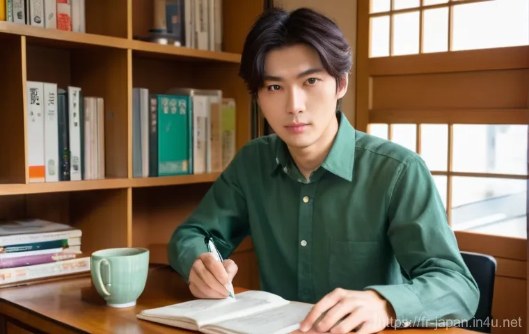 일본 내 운전면허 취득 방법 - **"A diligent French expatriate, late 20s, with short brown hair, wearing a casual but neat long-sle...